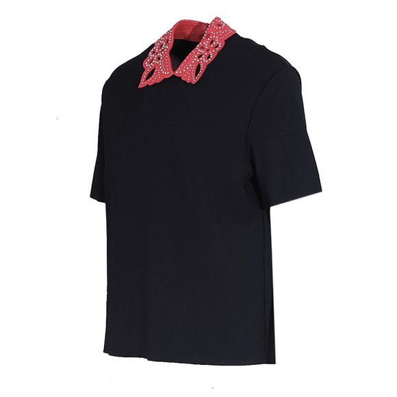 Valentino top with leather collar - Picture 9 of 10